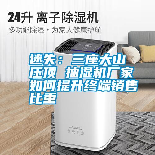 迷失：三座大山壓頂 抽濕機(jī)廠家如何提升終端銷售比重