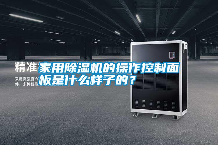 家用除濕機的操作控制面板是什么樣子的？