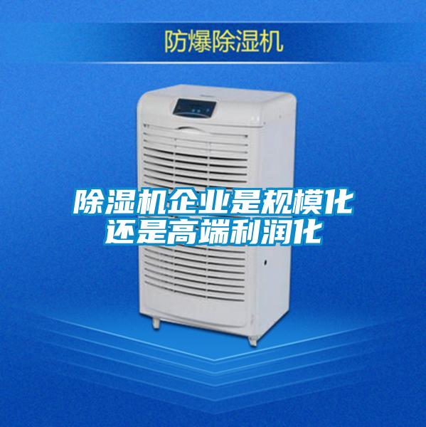 除濕機(jī)企業(yè)是規(guī)模化還是高端利潤(rùn)化