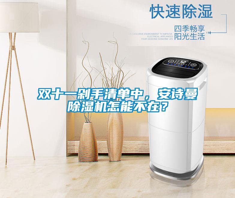 雙十一剁手清單中，安詩曼除濕機怎能不在？