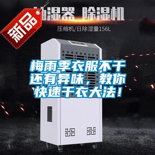 梅雨季衣服不干還有異味，教你快速干衣大法！