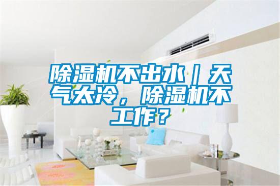 除濕機不出水｜天氣太冷，除濕機不工作？