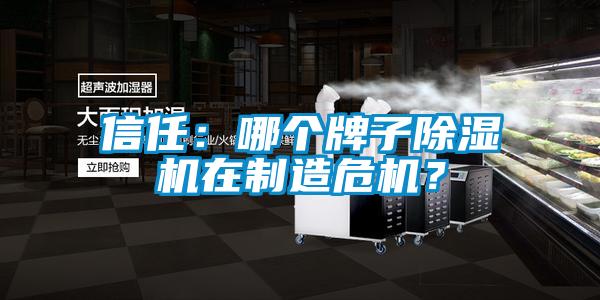 信任：哪個牌子除濕機在制造危機？