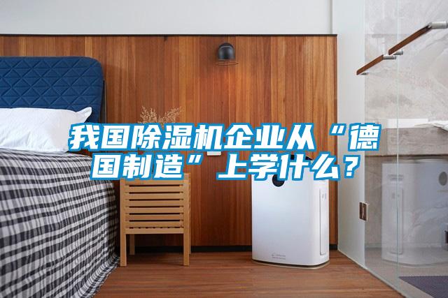 我國(guó)除濕機(jī)企業(yè)從“德國(guó)制造”上學(xué)什么?