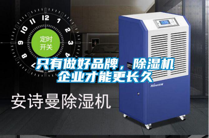 只有做好品牌,除濕機企業才能更長久
