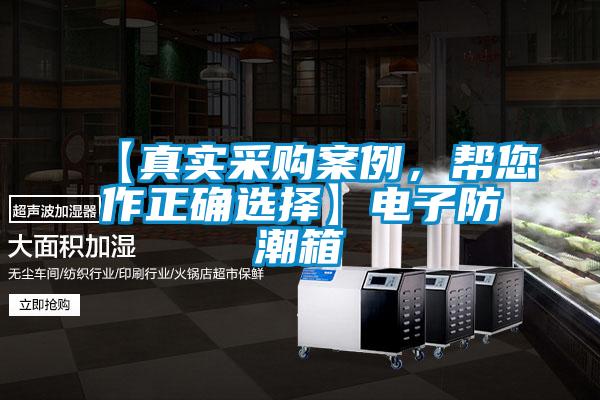 【真實(shí)采購(gòu)案例，幫您作正確選擇】電子防潮箱