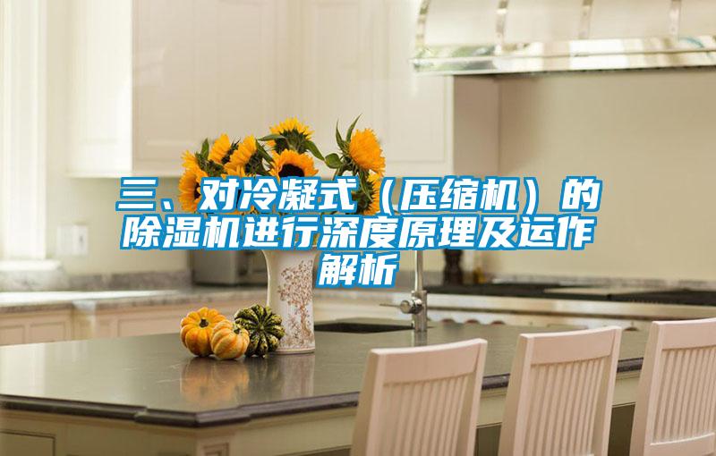 三、對冷凝式(壓縮機)的除濕機進行深度原理及運作解析