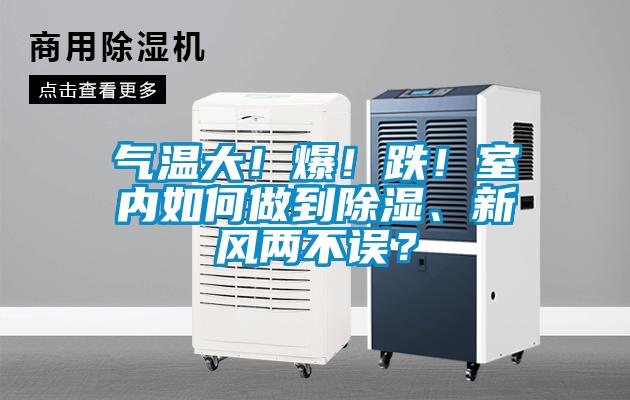 氣溫大！爆！跌！室內(nèi)如何做到除濕、新風兩不誤？